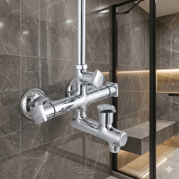 Cube Prima collection — refined geometric brass fittings