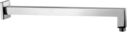 Shower Arm Square 18 Inch Brass in Chrome finish