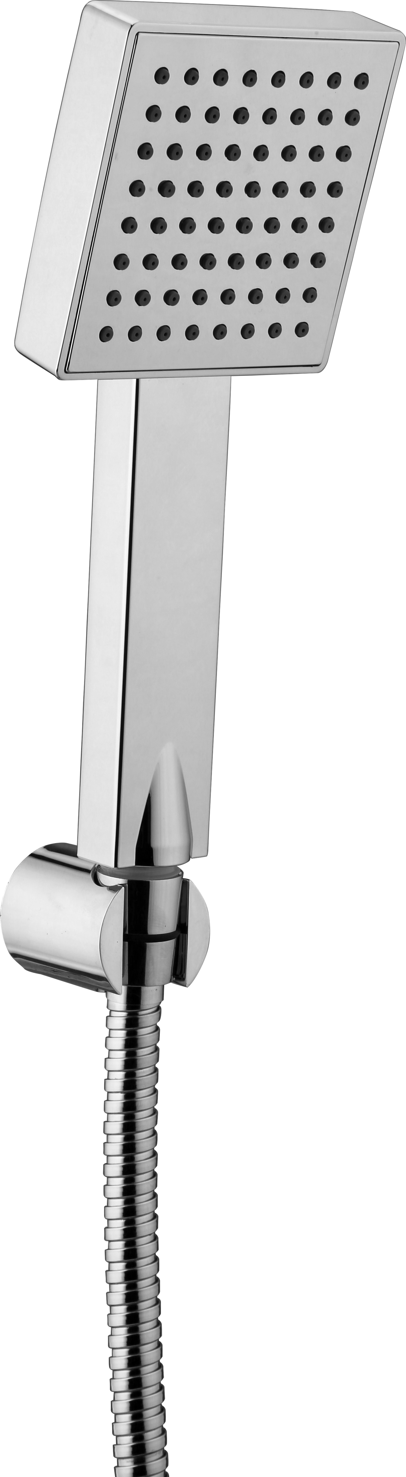 Square Hand Shower With Tube in Chrome finish