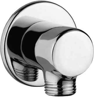Wall Outlet Round in Chrome finish