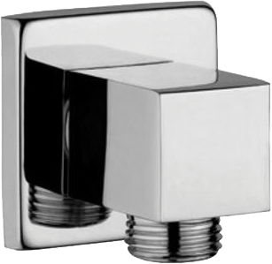 Wall Outlet Square in Chrome finish