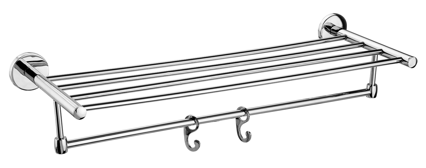 Towel Rack Round in Chrome finish