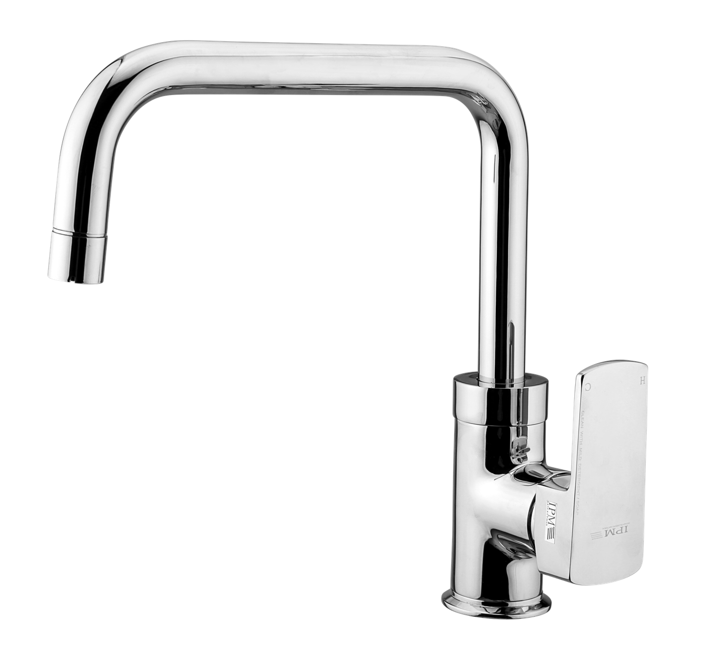 Single Lever Sink Mixer Table Mounted Angular Spout in Chrome finish