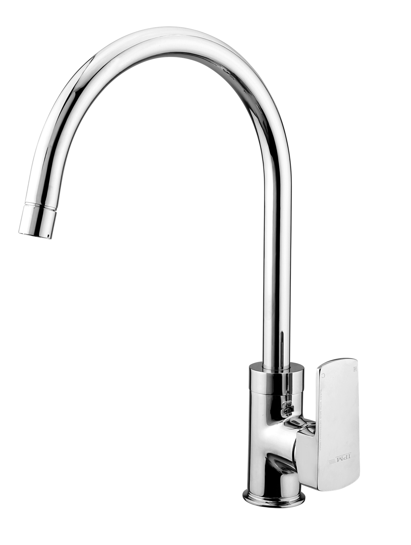 Single Lever Sink Mixer Table Mounted Round Spout in Chrome finish