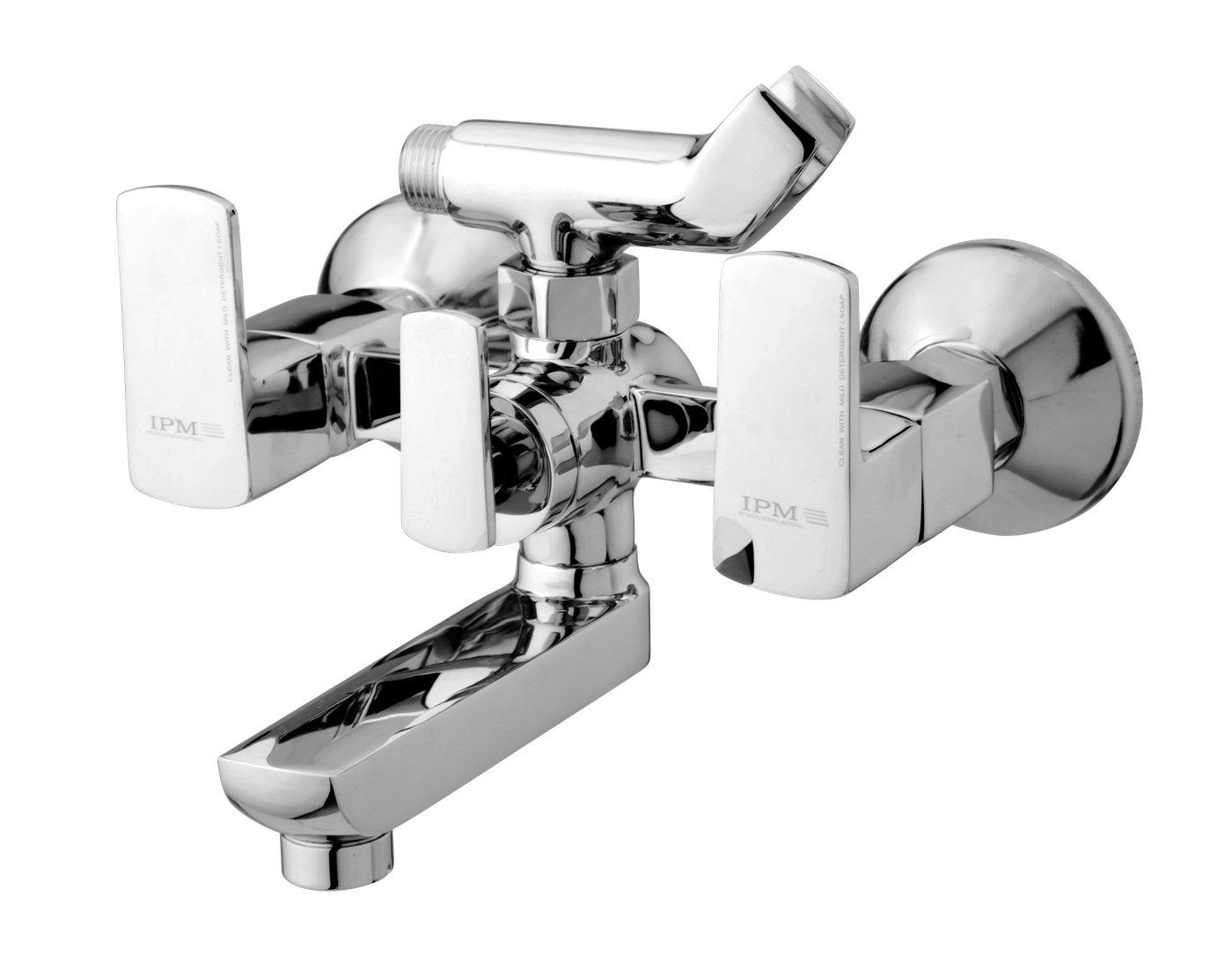 Wall Mixer With Crutch in Chrome finish