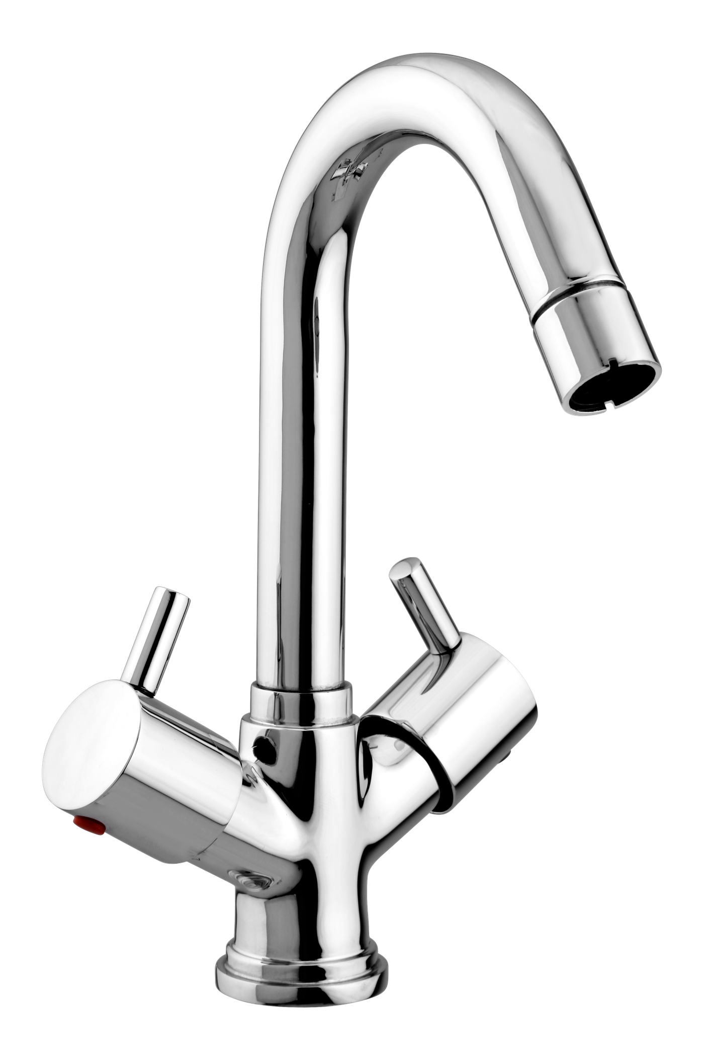 Center Hole Basin Mixer in Chrome finish