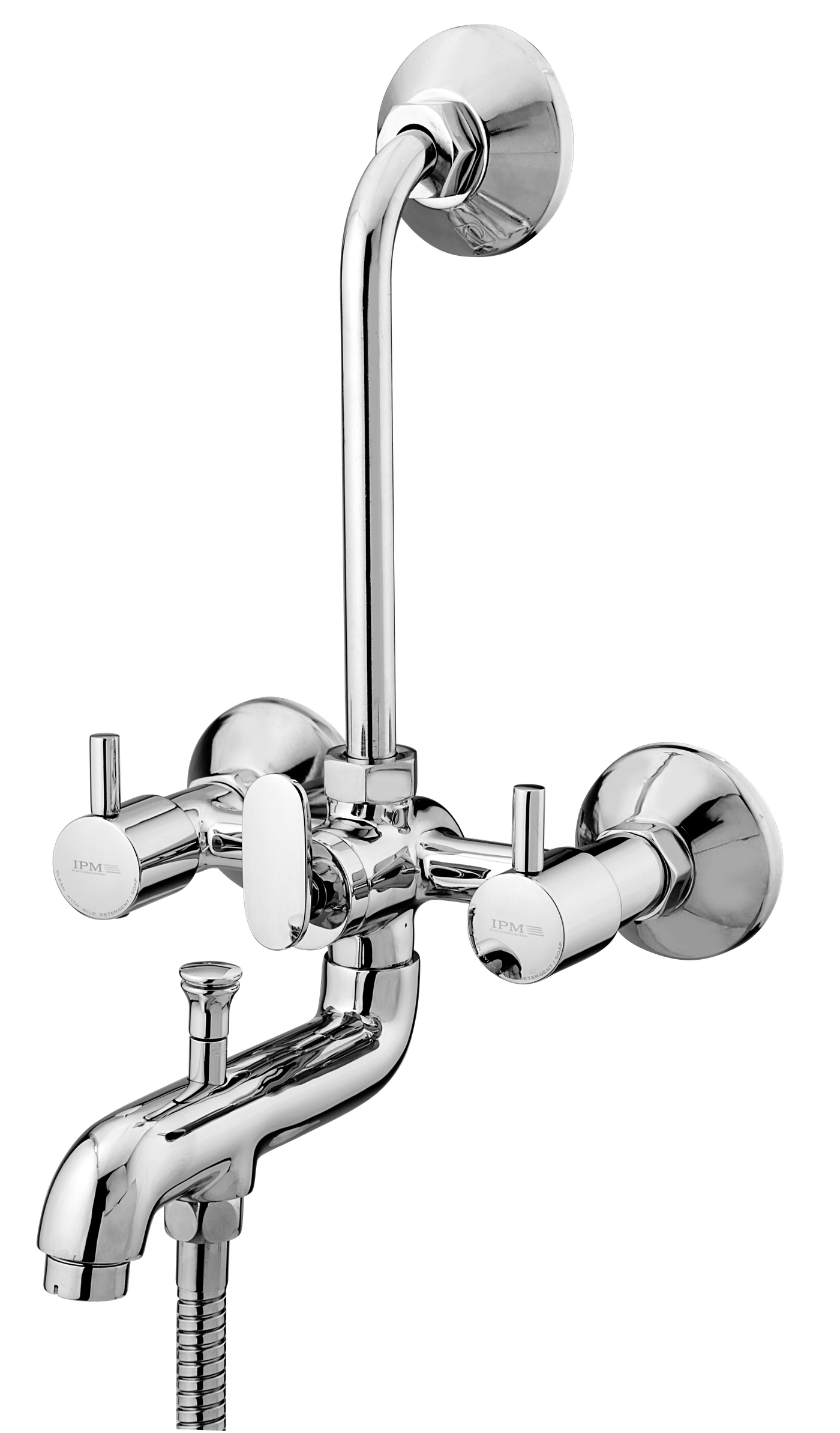 Wall Mixer Three In One in Chrome finish