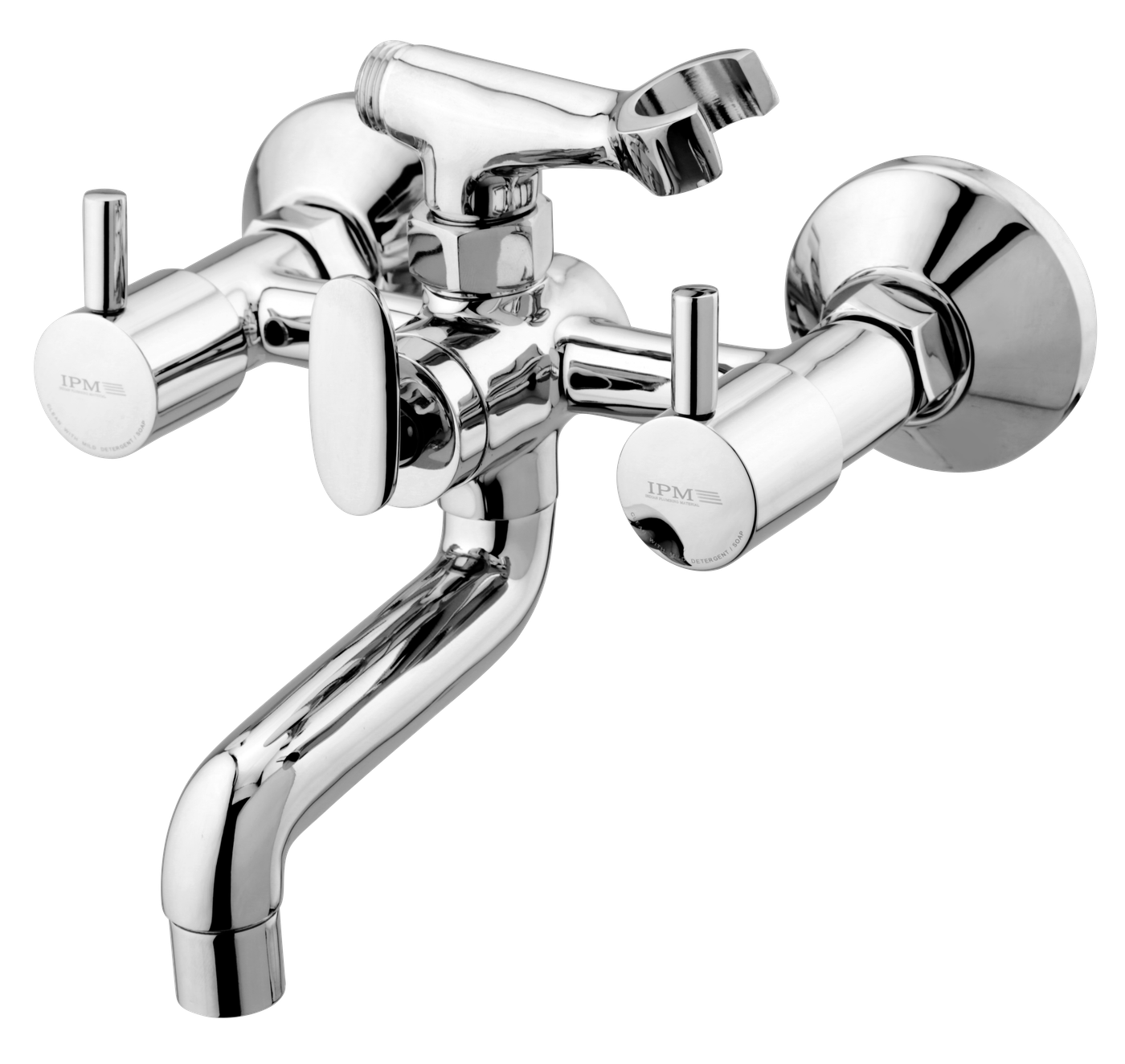 Wall Mixer With Crutch in Chrome finish