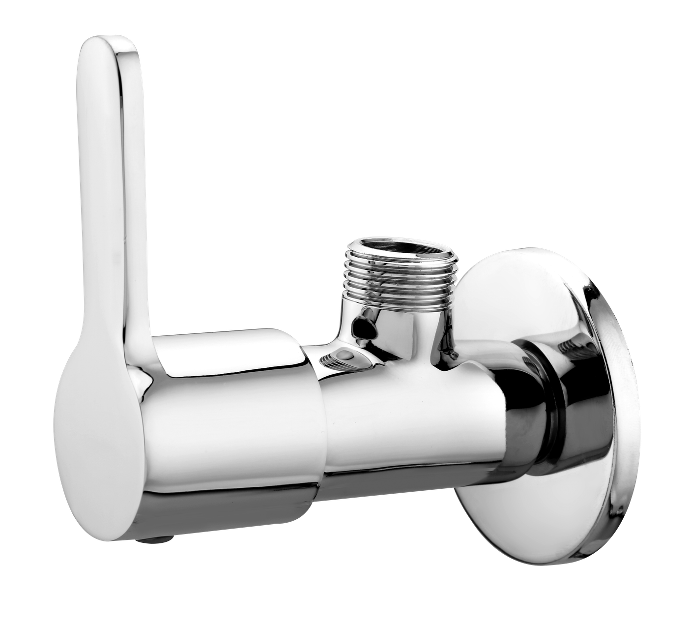 Angle Valve With Flange in Chrome finish