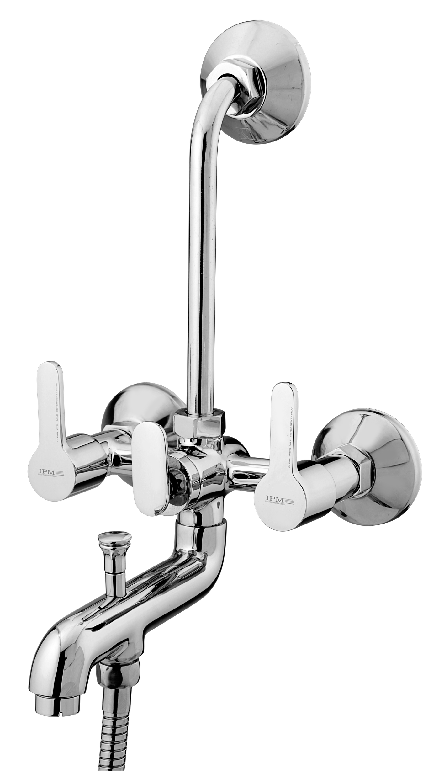 Wall Mixer Three In One in Chrome finish