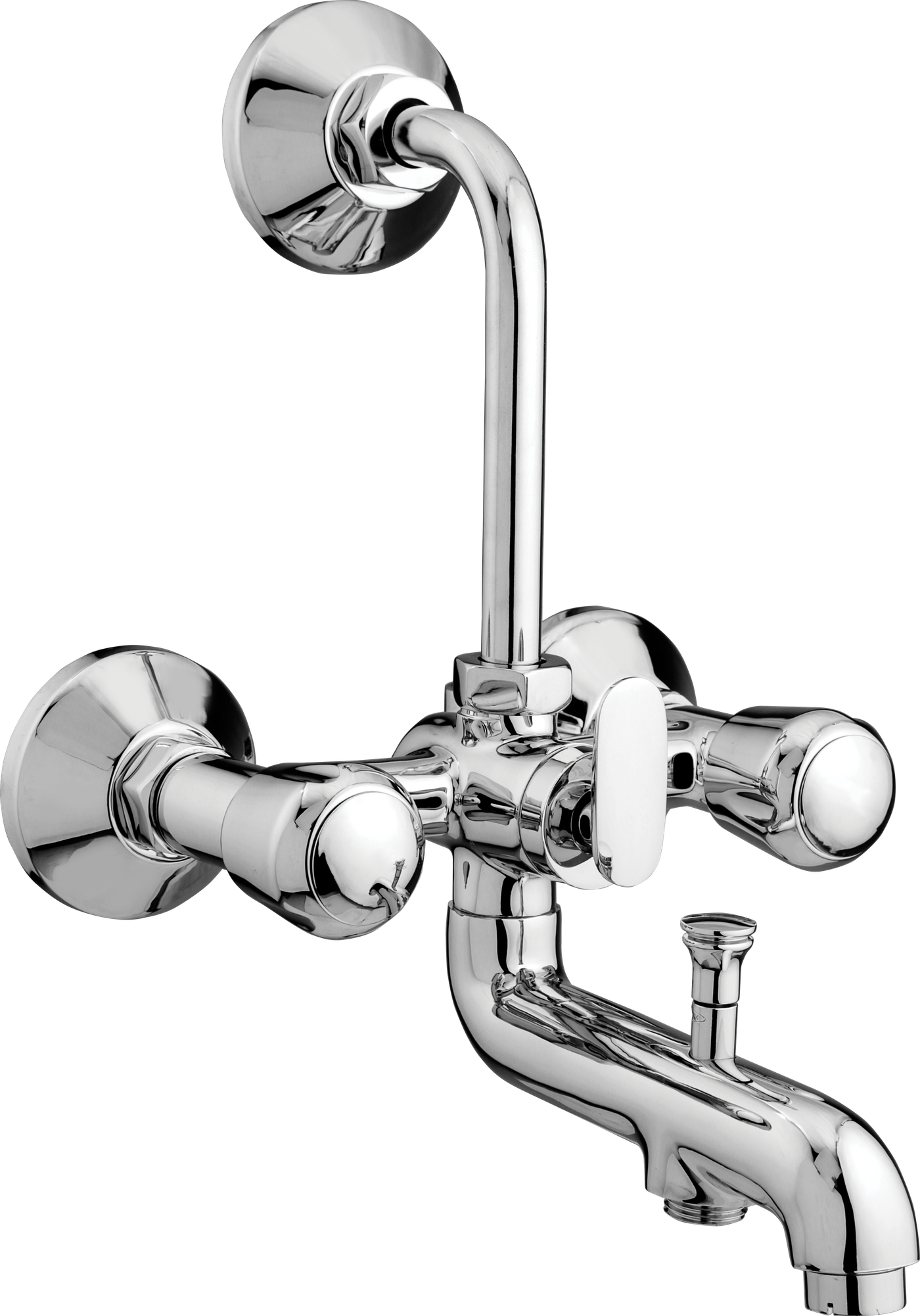 Wall Mixer Three In One in Chrome finish
