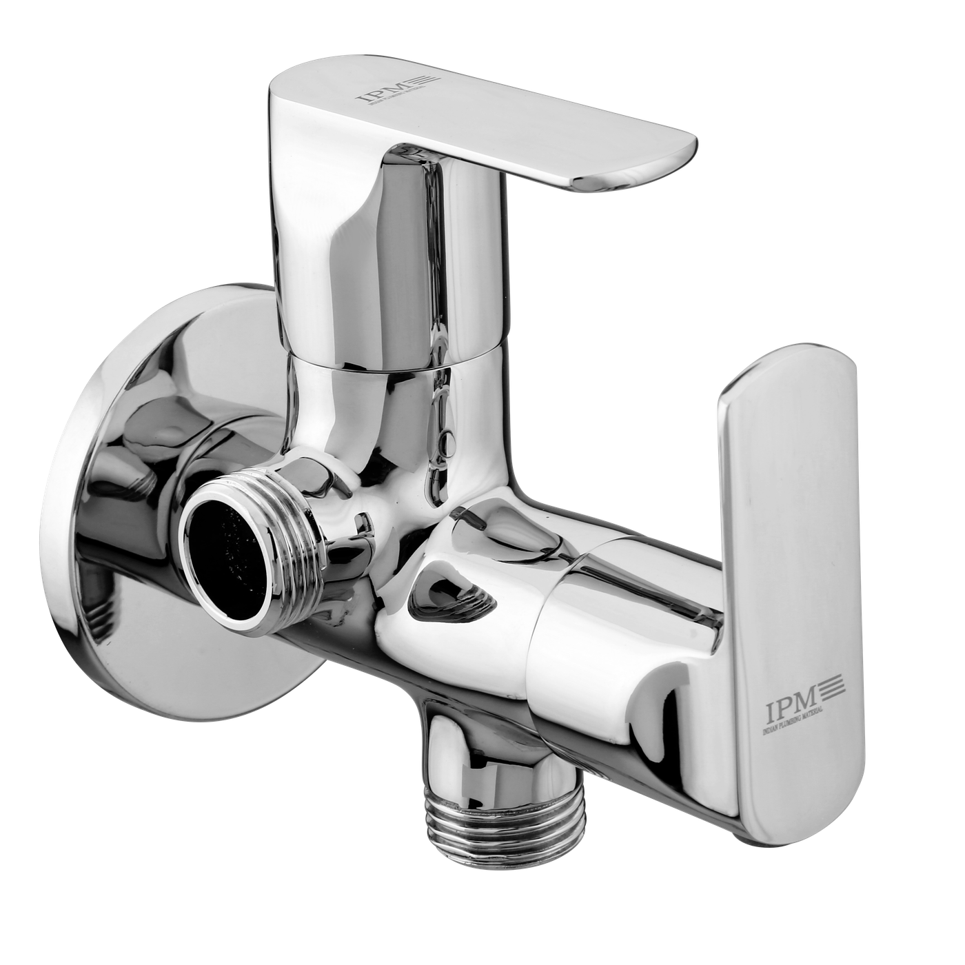 2 Way Angle Valve With Flange in Chrome finish