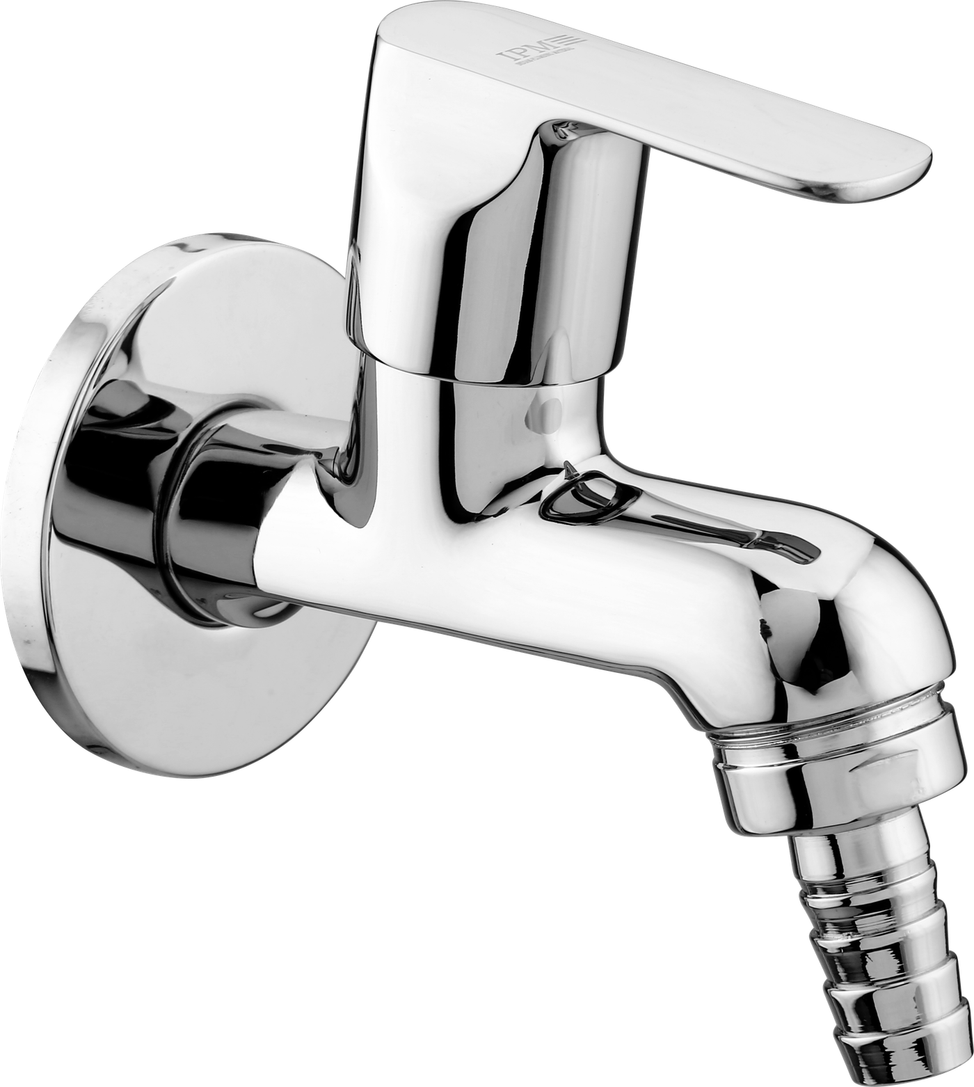 Nozzel Bib Cock With Flange in Chrome finish