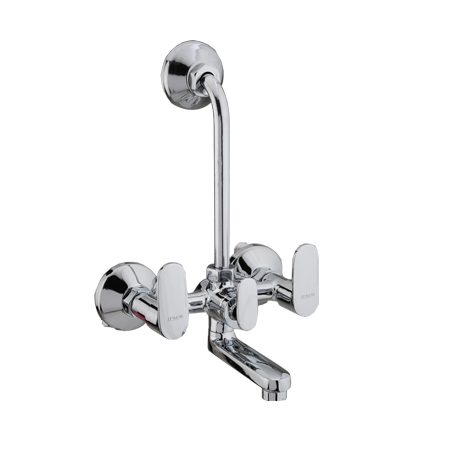 Wall Mixer With Bend in Chrome finish