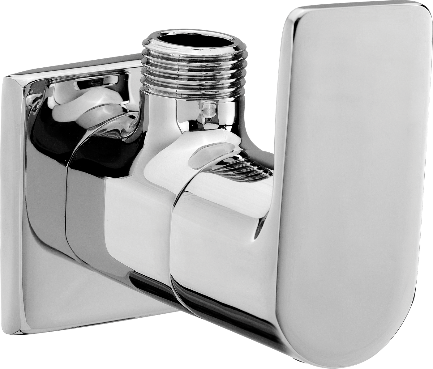 Angle Valve With Flange in Chrome finish
