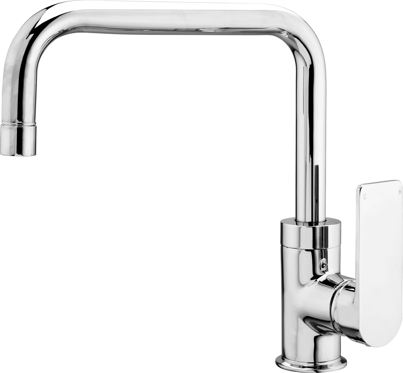 Single Lever Sink Mixer Table Mounted Angular Spout in Chrome finish