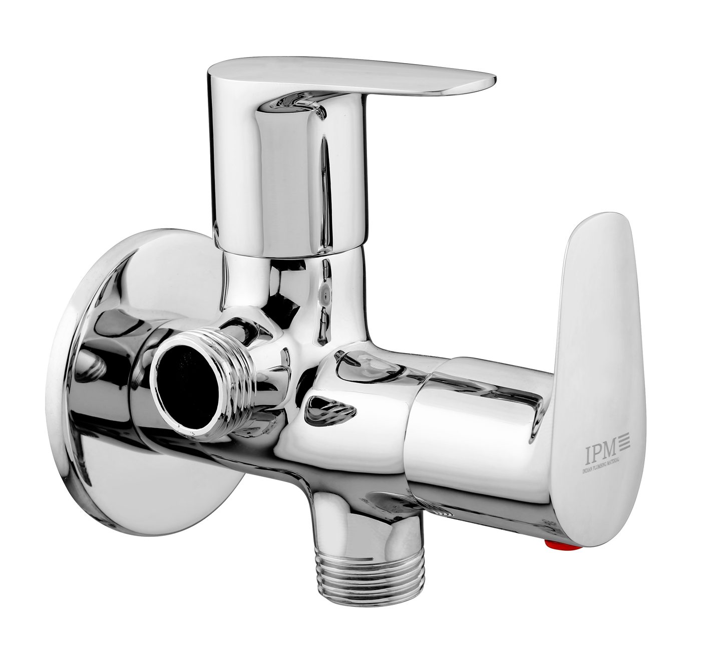 2 Way Angle Valve With Flange in Chrome finish