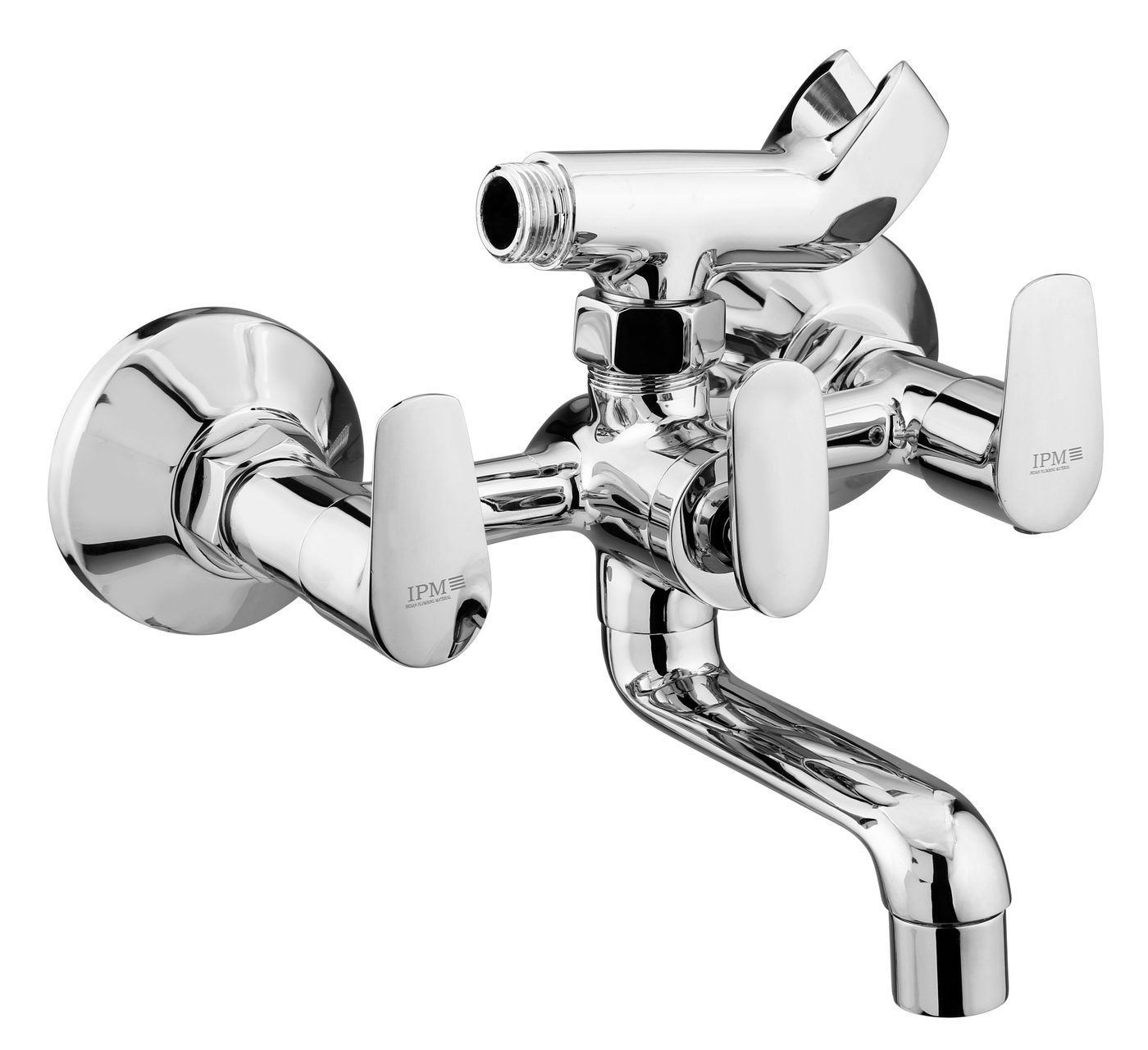 Wall Mixer With Crutch in Chrome finish