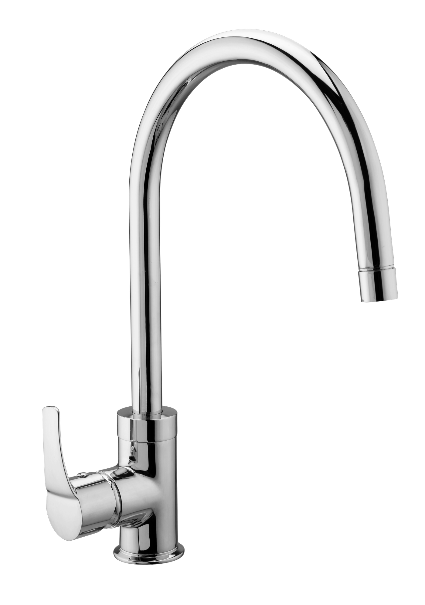 Single Lever Sink Mixer Table Mounted Round Spout Pheonix in Chrome finish