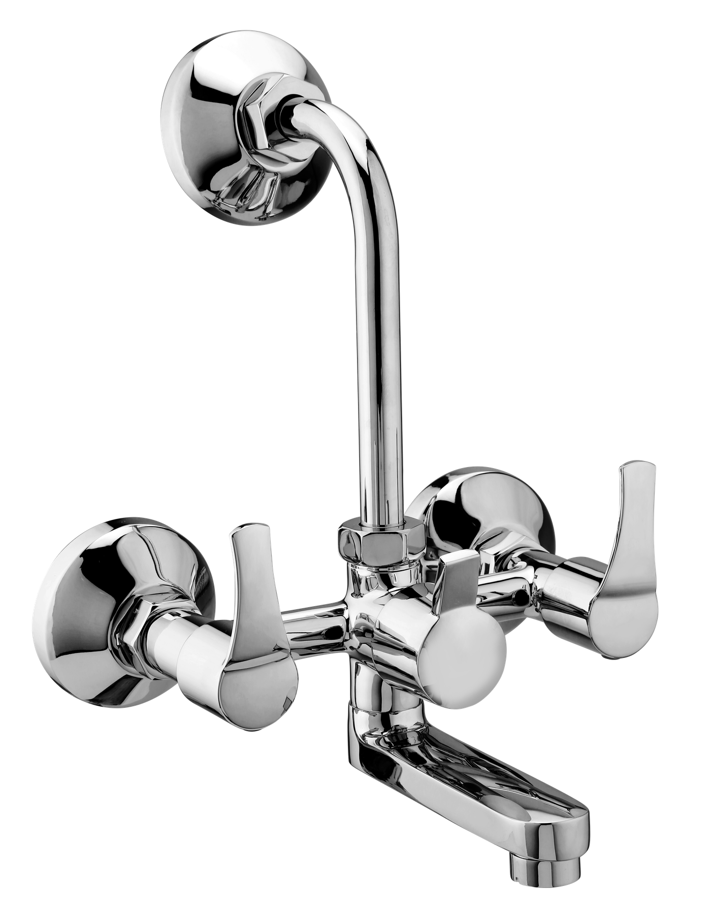 Wall Mixer With Bend Pheonix in Chrome finish