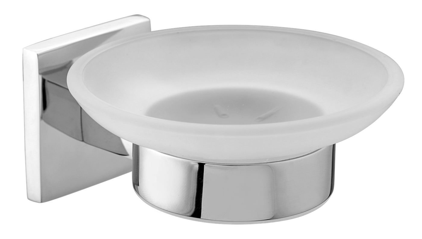 Soap Dish Square in Chrome finish