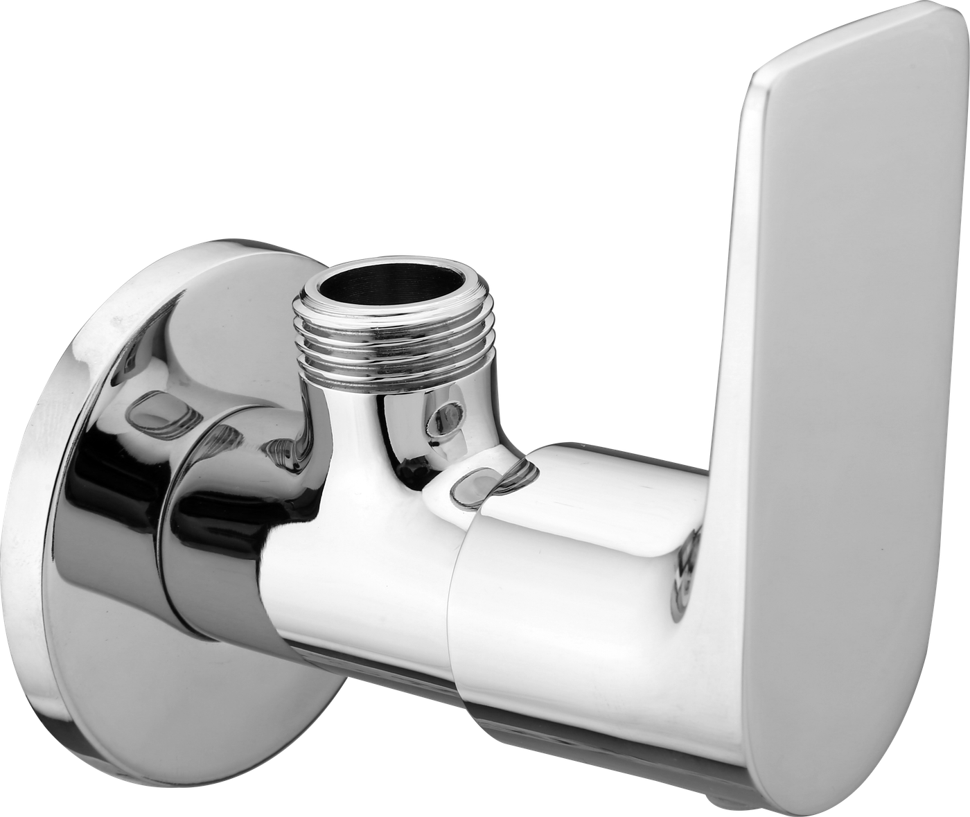 Angle Valve With Flange in Chrome finish